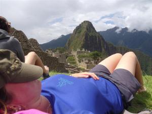 having a nap on the Machu Picchu... pretty nice !