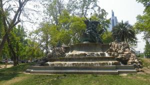 The German Fountain (given by the Germans to celebrate the 100 years of Chile)